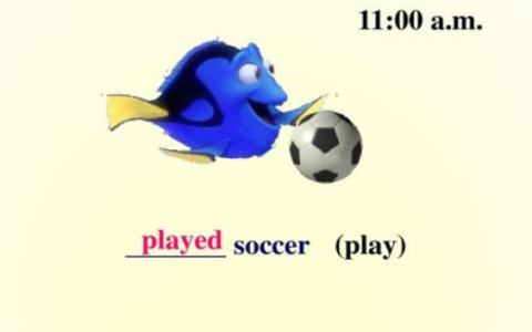 play動詞三態變化 Play Played Played 規則動詞用法教學