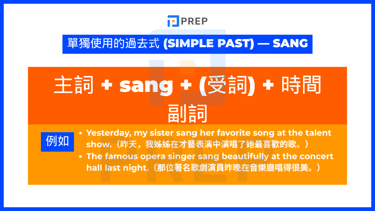 Sing 的過去式 Sang 動詞三態變化 Sing Sang Sung 教學