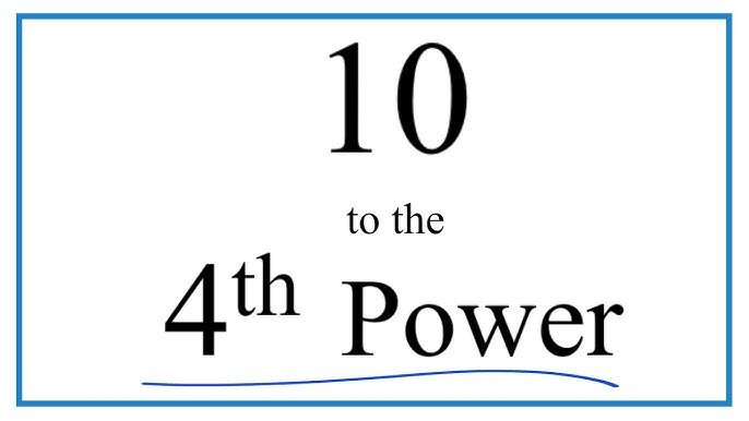 10的4次方是多少 10 to the power of 4 指數運算教學
