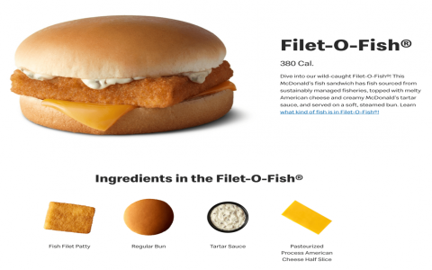 麥香魚單點價格與熱量 filet o fish 麥當勞經典魚堡介紹