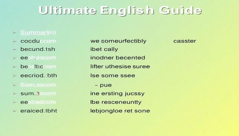 綜上所述英文 In summary 或是 To conclude 結論用語