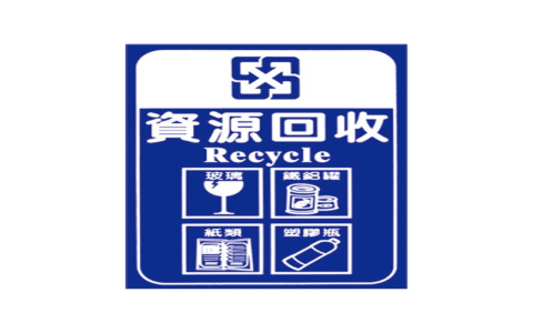 資源回收桶英文 Recycle Bin 垃圾分類標示與顏色區別