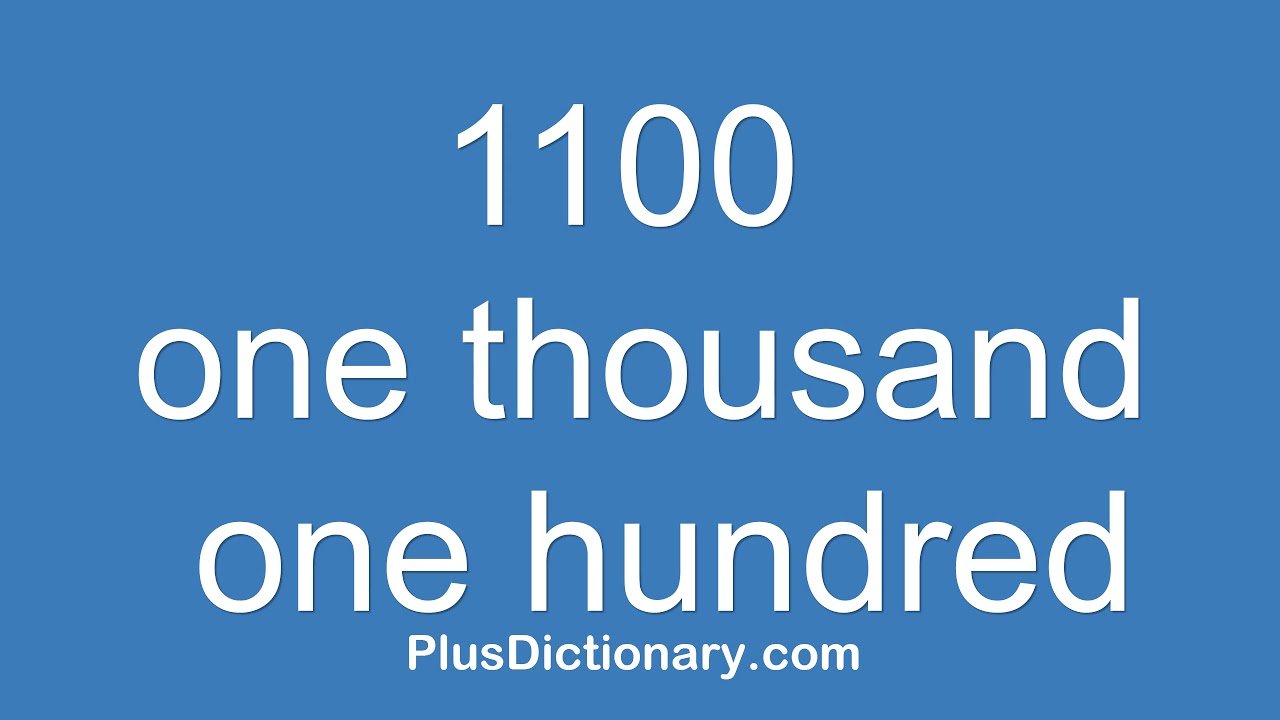 1100 英文序數怎麼寫 One thousand and one hundredth 教學