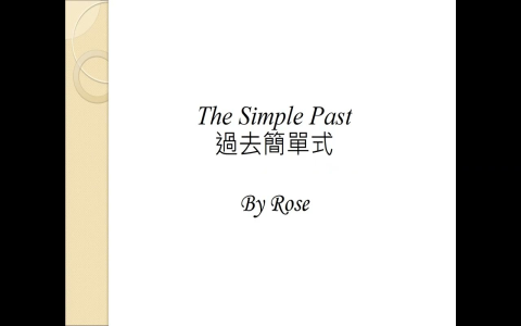 Be 動詞過去式 Was Were 用法與主詞搭配規則教學