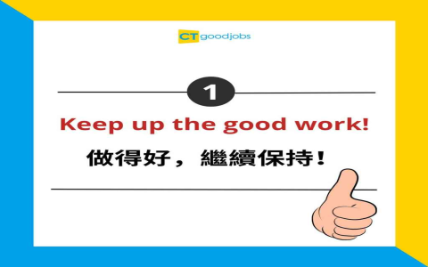 做得好英文 Well done 或是 Good job 稱讚與鼓勵用語