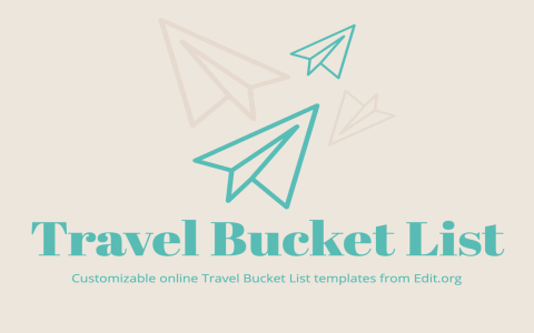 想去的地點英文Places I want to visit 旅遊清單Bucket List