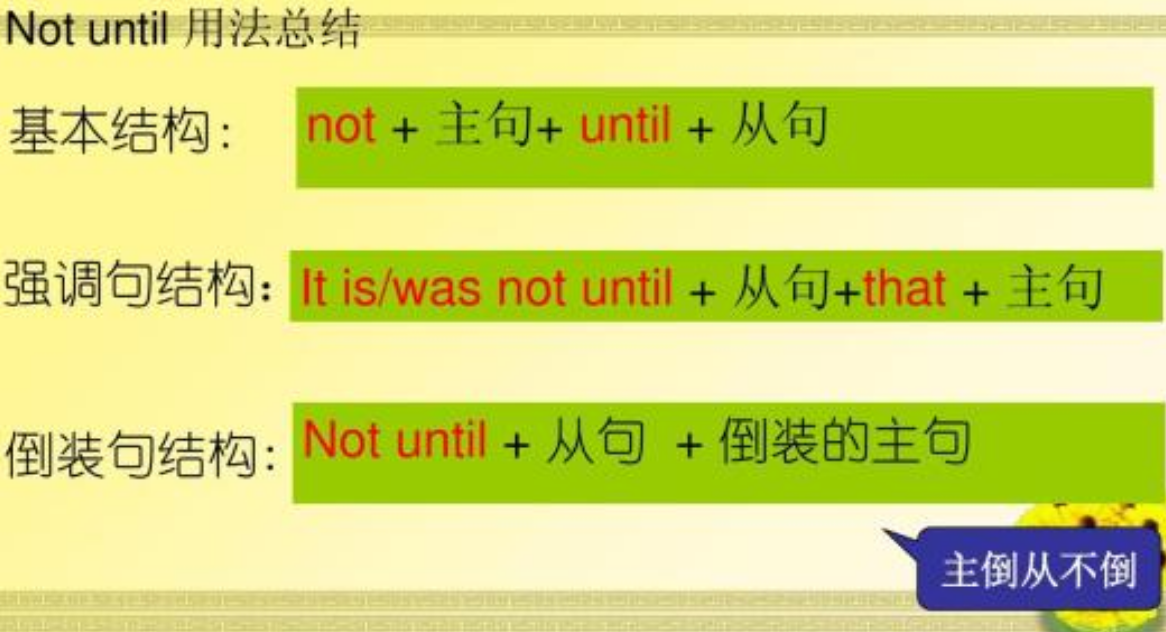 It is not until用法與倒裝句型解析 強調時間點的文法教學