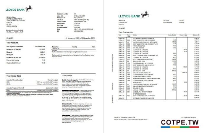 銀行對帳單英文 Bank Statement 申請方式與常用金融單字解析