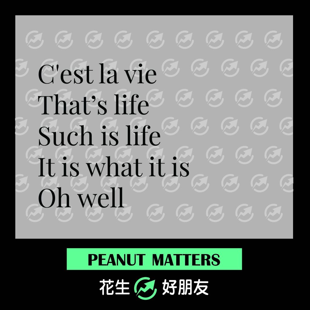 這就是人生英文 C'est la vie 或是 That's life 經典感嘆語錄